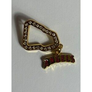 Los Angeles Angels Spellout Frame New Era Hat Pin Pins Fitted Hats Gold Bag